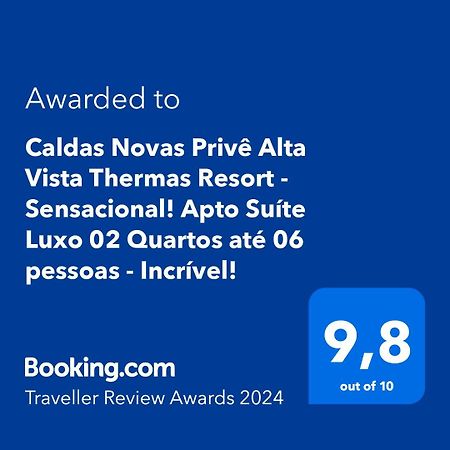 Caldas Novas Prive Alta Vista Thermas Resort - Sensacional! Apto Suite Luxo 02 Quartos Ate 06 Pessoas - Incrivel! エクステリア 写真